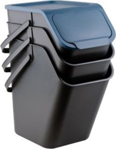 Kosz na śmieci Practic ZESTAW 3 POJEMNIKÓW 25L DO SEGREGACJI ODPADÓW KOLOR 20