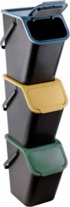 Kosz na śmieci Practic ZESTAW 3 POJEMNIKÓW 25L DO SEGREGACJI ODPADÓW KOLOR 21
