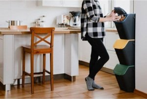 Kosz na śmieci Practic ZESTAW 3 POJEMNIKÓW 25L DO SEGREGACJI ODPADÓW KOLOR 22