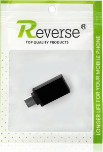 Revers Adapter Przejściówka z USB do USB Typu C REVERSE Złącze USB/Type C Czarny 4