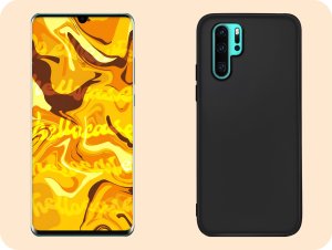 Hello Case Etui do Huawei P30 PRO (Czarne, Matowe, Obudowa Slim, Silikon) 4