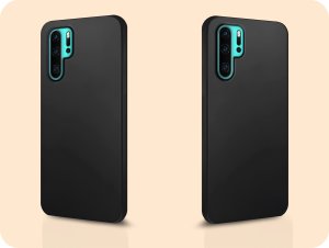 Hello Case Etui do Huawei P30 PRO (Czarne, Matowe, Obudowa Slim, Silikon) 6