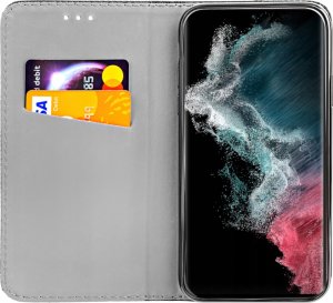 Hello Case ETUI Z KLAPKĄ DO SAMSUNG GALAXY S22 ULTRA CZARNE ZAMYKANE MAGNETYCZNE FLIP 1