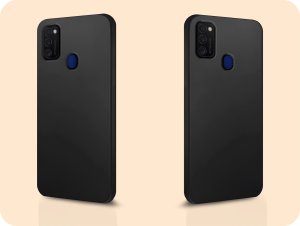 Hello Case Etui do Samsung Galaxy M21 (Czarne, Matowe, Obudowa Slim, Silikon) SZKŁO 6
