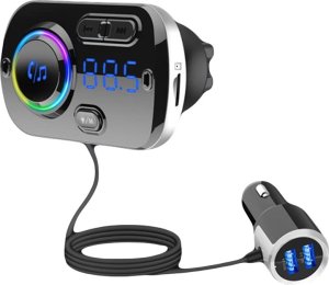 Transmiter FM Verk Transmiter fm bluetooth usb 5.0 wielofunkcyjny 8w1 3