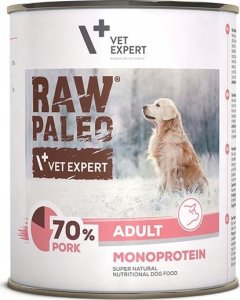 VetExpert VetExpert Raw Paleo Wieprzowina Adult Can 800g 1