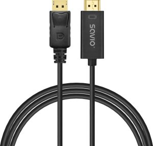 Savio Kabel  Display Port do HDMI 1,5m, CL-183 1