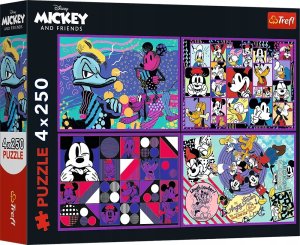 Trefl Puzzle 4x250 elementów Myszka Miki 1