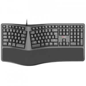 Klawiatura C-Tech C-TECH Klawiatura KB-113E USB, ERGO, czarny, CZ/SK 3
