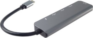 HUB USB PremiumCord Adaptér USB-C na HDMI + USB3.0 + 2x USB2.0 + PD(power delivery) 2