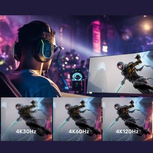 Adapter AV Unitek DisplayPort - HDMI szary (V1611A01) 8