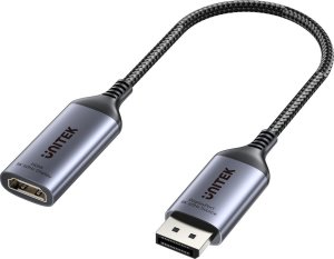 Adapter AV Unitek DisplayPort - HDMI szary (V1611A01) 1