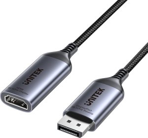 Adapter AV Unitek DisplayPort - HDMI szary (V1611A01) 3