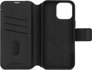 Decoded Decoded Leather Detachable Wallet - skórzana obudowa ochronna do iPhone 16 Pro kompatybilna z MagSafe (black) 4