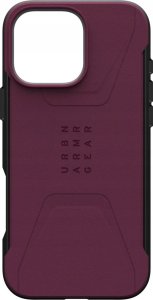 UAG UAG Civilian Magsafe - obudowa ochronna do iPhone 16 Pro Max kompatybilna z MagSafe (bordeaux) 2