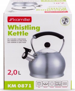 Kamille CZAJNIK NIEELEKTRYCZNY 0873 SZARY 2 L 9