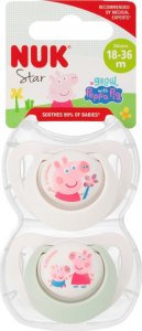 NUK smoczek Peppa Pig Star 18-36 M. 2 szt. 3