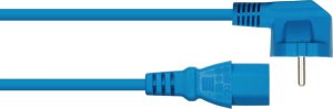 Kabel zasilający Alcasa kabelmeister Schutzkontakt-St. (90° gew.) an C13 blau 3m 2