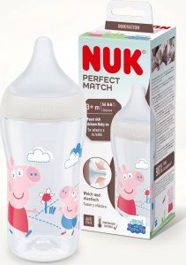 NUK Perfect Match Peppa Pig PP butelka 260ml biały 7