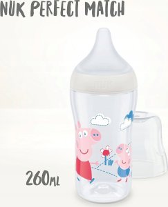 NUK Perfect Match Peppa Pig PP butelka 260ml biały 8