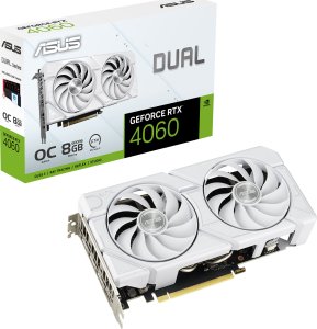 Karta graficzna Asus Dual GeForce RTX 4060 EVO OC White 8GB GDDR6 DUAL-RTX4060-O8G-EVO-WHITE) 1