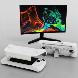 JYS Futerał Pokrowiec Etui Case Osłona 2w1 Przód Tył Do Konsoli Asus Rog Ally / Jys-ra005-v3 / Biały 5