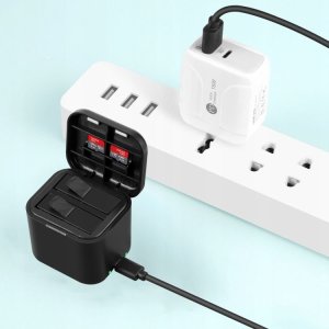 Ładowarka do aparatu Puluz Ładowarka Usb Na 2x Akumulator Bateria Do Insta360 Insta 360 Ace Pro / Ace / Pu968b 9