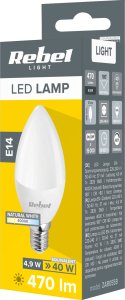 Rebel Light Lampa Led Rebel 5W świeca 4000K, 230V 3