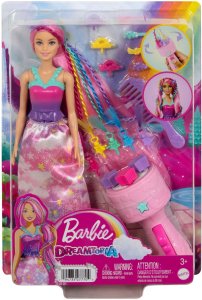 Lalka Barbie Mattel Dreamtopia Księżniczka Zakręcone pasemka (JCW55) 3