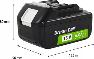 Green Cell Akumulator BL1860 do elektronarzędzi Makita LXT 18V 6Ah (PTMA18V6) 7