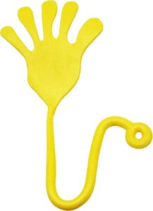 LeanToys Lepka Rączka Łapka Elastyczna Glut Slime Żółta 2