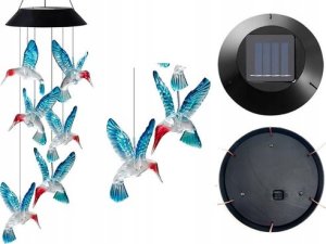 LeanToys Lampka Solarna Kolibry Ptaki LED Kolorowe 1