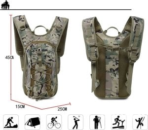 ExtraLink EXTRALINK MILITARY PLECAK ROWEROWY GÓRSKI HYDRACYJNY Z BUKŁAKIEM NA WODĘ 3L SURVIVALOWY MIL-1121 1