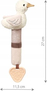 BabyOno 1555 PISZCZEK Z GRYZAKIEM GOOSE ZOE 3