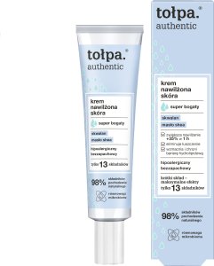 Alkotest TOŁPA_Authentic bogaty krem nawilżający Skwalan, Masło Shea 40ml 1