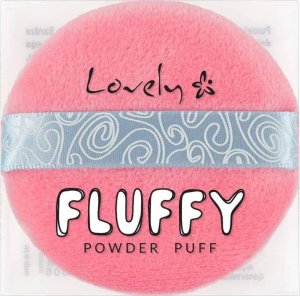 Alkotest LOVELY_Fluffy Powder Puff puszek do aplikacji pudru Róż 1