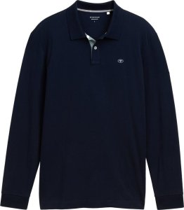 Tom Tailor Tom Tailor vyriški polo marškinėliai ilgomis rankovėmis, tamsiai mėlyni 1