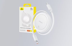 Kabel USB Baseus USB-C - USB-C 1 m Biały (P10364500211-01) 10