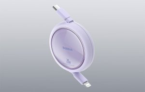 Kabel USB Baseus USB-C - Lightning 1 m Fioletowy (P10364501511-00) 12