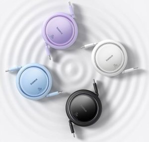 Kabel USB Baseus USB-C - Lightning 1 m Fioletowy (P10364501511-00) 9