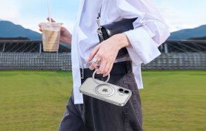 Torras Etui Ostand Pro dla iPhone 16 Plus (Przeźroczyste) 5