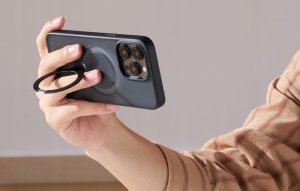 Torras Etui Torras Ostand Spin dla iPhone 16 Plus (Czarne) 3