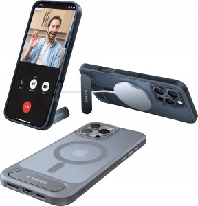 Torras Etui Torras Pstand Series dla iPhone 16 Pro (Czarne) 5