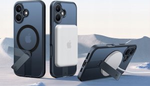 Torras Etui Torras Pstand Spin dla iPhone 16 (Czarny) 6