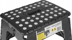 Geko STOŁEK-TABORET SKŁADANY ANTYPOŚLIZGOWY 150kg NISKI 6