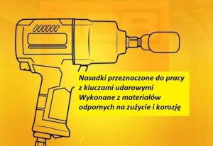Klucz udarowy JCB JCB ZESTAW KLUCZY UDAROWYCH 21el. 3/4"  6KĄT. (17-50mm) 7