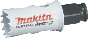 Makita MAKITA OTWORNICA BIM HSS-Co 8%  25mm EZYCHANGE METAL, STAL, ALU, DREWNO, PVC 1