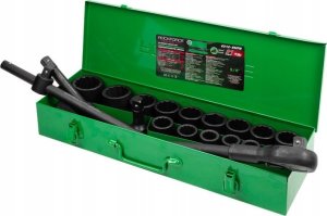 Klucz udarowy ROCKFORCE / WMC ROCKFORCE ZESTAW KLUCZY UDAROWYCH 21el. 3/4" 12KĄT.  17-50mm 2