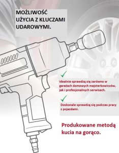 Klucz udarowy ROCKFORCE / WMC ROCKFORCE ZESTAW KLUCZY UDAROWYCH 21el. 3/4" 12KĄT.  17-50mm 8