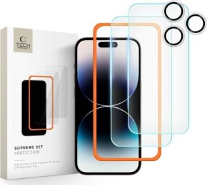 Tech-Protect SZKŁO HARTOWANE TECH-PROTECT SUPREME SET 3-PACK IPHONE 16 PRO MAX CLEAR 1